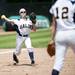 Saline third baseman Ashlee Harmon throws to first during the game against Mattawan on Tuesday, June 11. Daniel Brenner I AnnArbor.com